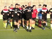Fabio Maresca in campo a Fontanelle per un allenamento