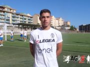 Akragas, Gaetano Navas ai saluti. Il ragazzo è stato squalificato