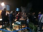 Tifosi biancazzurri: grigliata e cori per i calciatori dell’Akragas