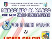 Coppa Italia Eccellenza, Licata nella tana del Trani