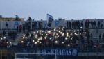 Akragas curva sud coreografia luci