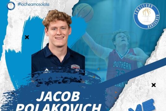 Jacob Polakovich è un giocatore della Fortitudo Moncada Agrigento