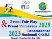 CONI-Agrigento, Cerimonia di Consegna di Benemerenze e Premi