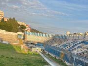 Stadio Esseneto, i tralicci pronti ad essere alzati